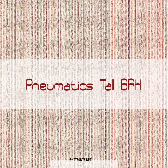 Pneumatics Tall BRK example